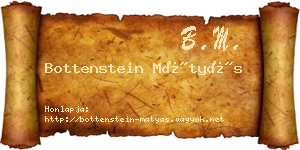 Bottenstein Mátyás névjegykártya